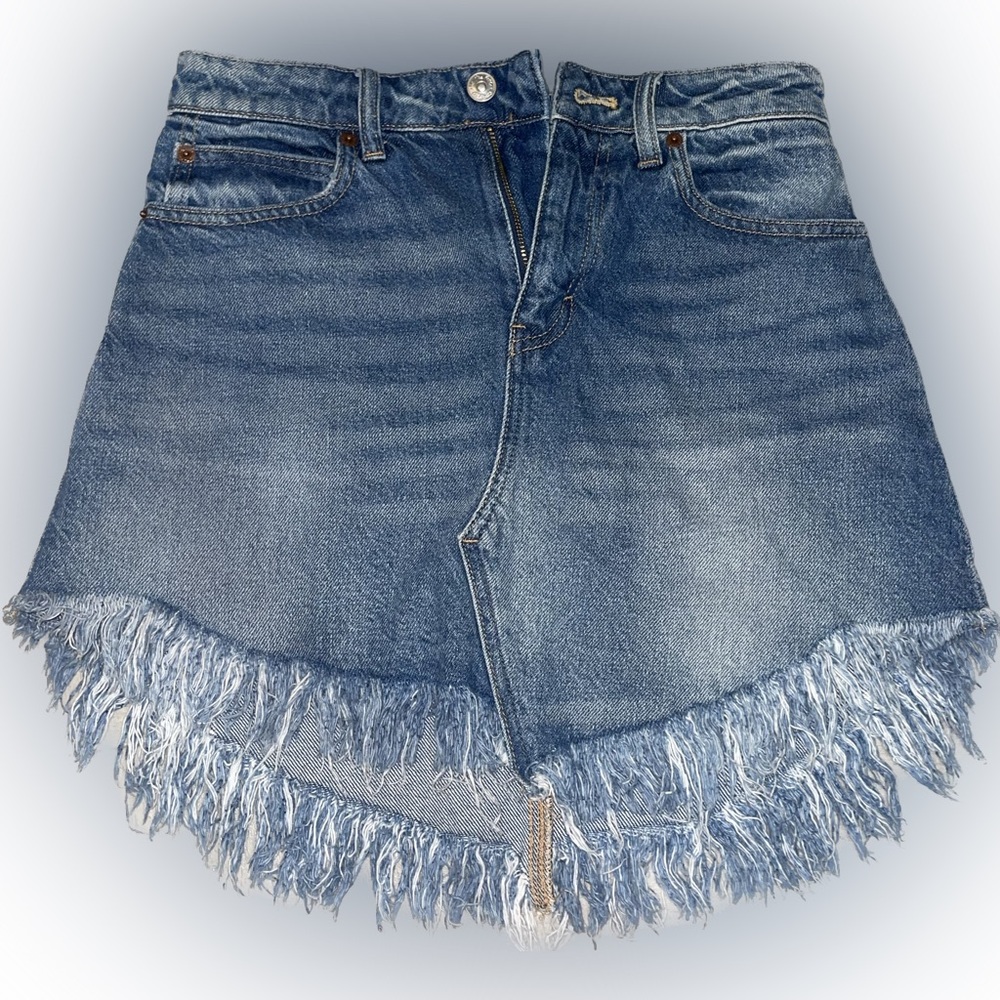Free People Jean Skirt